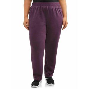 Terra & Sky Women's Purple Fleece Active Sweat 5X